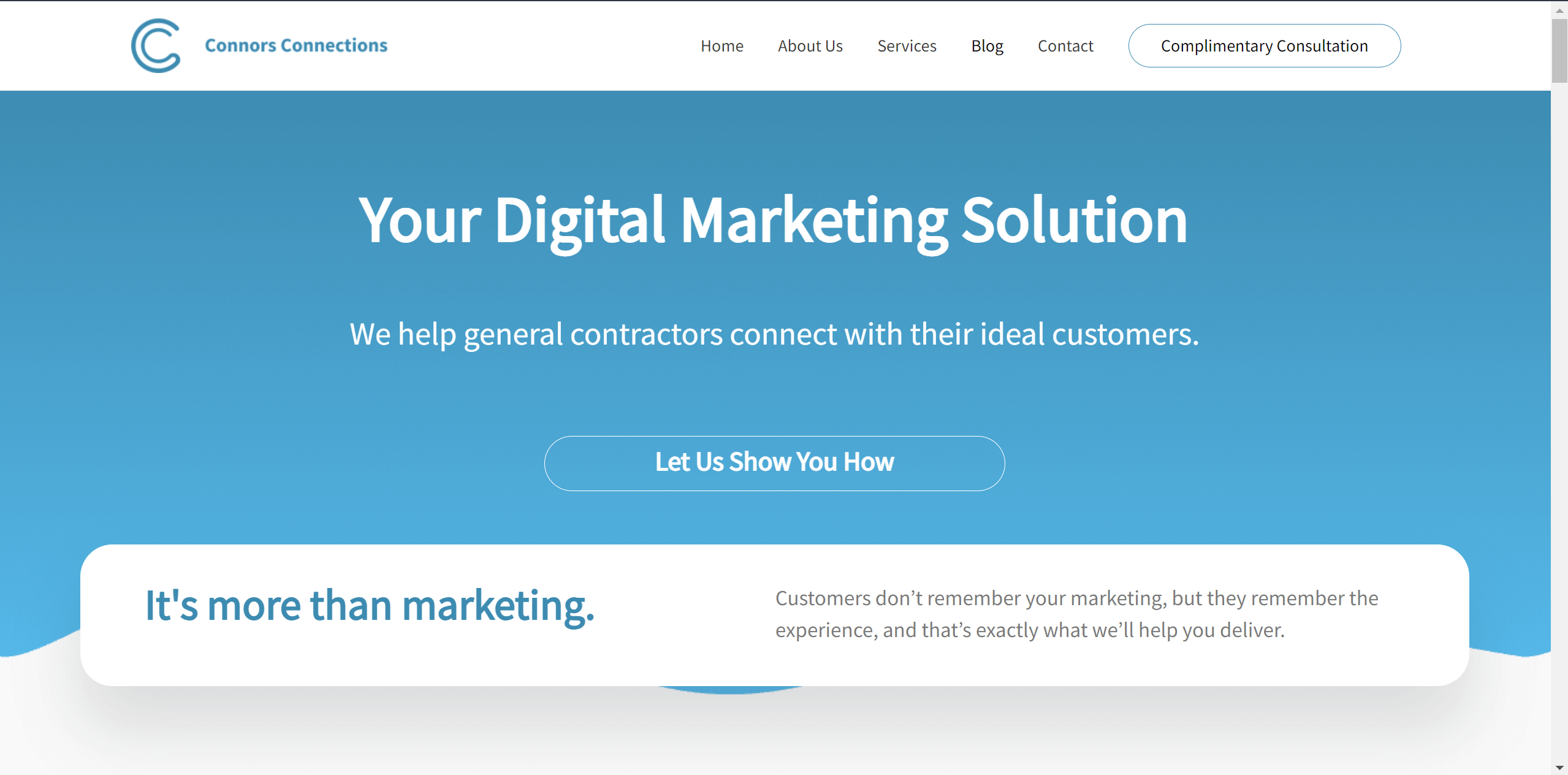 Connors Connections Website